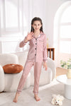 Moolmeyno Pajama Set for Kid  Girl  Button-up Satin