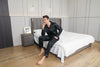 Moolmeyno Men's Pajama Set, Satin Sleepwear, Long Sleeves, Loungewear